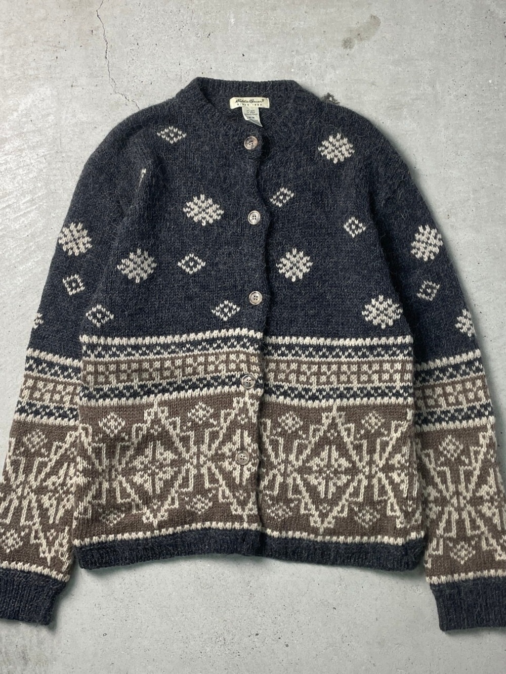 Eddie Bauer Alpaca + Wool Vintage 90s Cardigan
